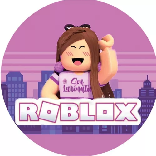 Painel Redondo Tecido Sublimado 3D Roblox Menina WRD-3821 - Wear Sublimações