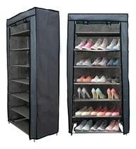 Comprar Set 2 Zapateras Organizadora Gris 6 Niveles Portatil Calidad
