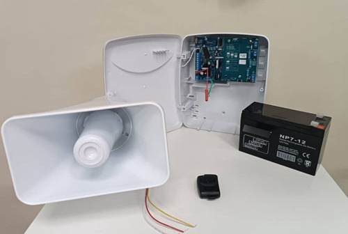 Energizador Para Cerco Electrico Kit Bateria Sirena