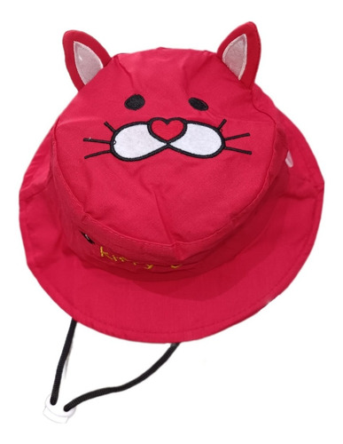 Gorro Pescador Bucket Hat De Niño-niña Gato