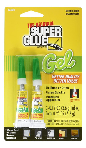 El Gel De Cianoacrilato Super Pegamento Original  0.12 Oz Ca