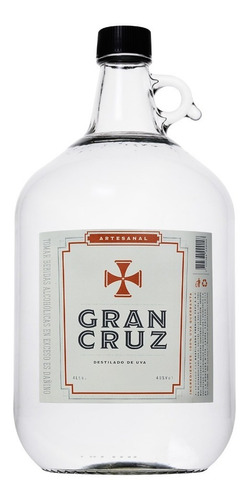 Destilado De Uva Peruano Gran Cruz Quebranta 4 Litros