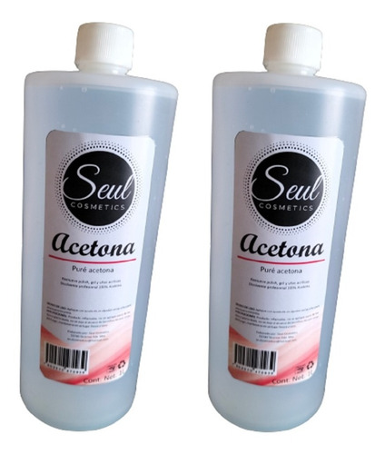Acetona Pura Seul 2 Litros Profesional