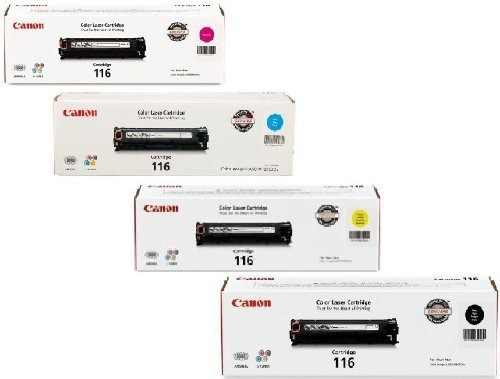 Canon 116 Combo Paquete De 4 Tóners De Color Fabricados Por 