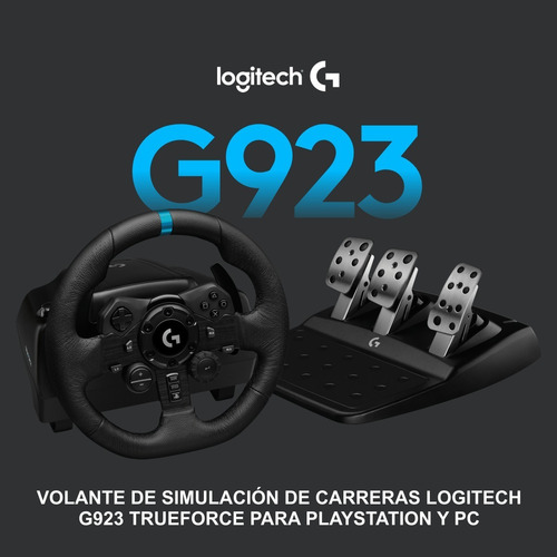 Imagen 2 de 9 de Timón Logitech G923 Para Pc / Ps5 | Ps4 + Palanca De Cambios