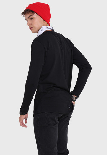 Imagen 4 de 6 de Polera Manga Larga Hombre Soviet Spo2730ne