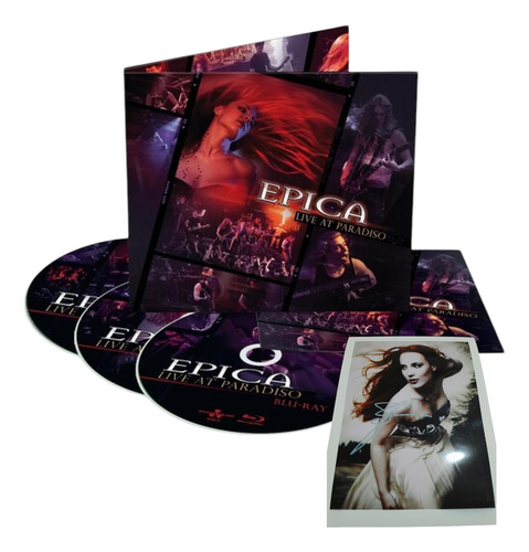 Epica: Live At Paradiso- 2 Cd + Blu Ray + Foto Autografiada Edición Limitada