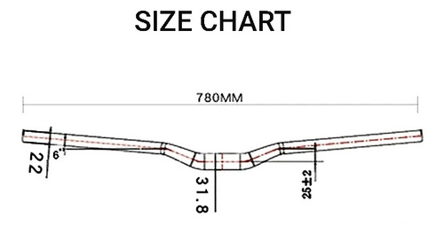 Imagen 8 de 8 de Volante Aluminio Para Bicicleta Montañera Mtb 800mmx31.8mm