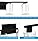Apliques De Luz Baño 4 Luces Negro Con Pantalla Vidrio Trans