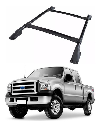 Bagageiro Rack Teto F250 1999 A 2012 Preto