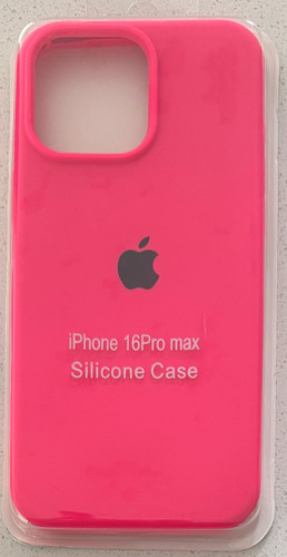 Funda Carcasa Silicona iPhone 16 Pro Max - Logo Apple Rosa Chicle iPhone 16 Pro Max Silicone Case - Pink