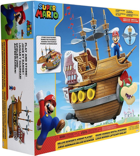 Super Mario Barco De Lujo Bowser Con Sonido +mario Original