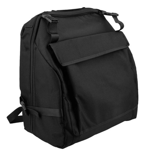 W Bolsa De Armazenamento De Acordeão De Tecido Oxford Preta