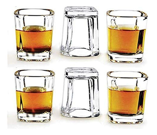 Circleware Swanky - Vasos De Chupito De Whisky De Base Pesad