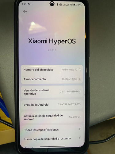 Xiaomi Redmi Note 12 Dual Sim 128gb Con 8gb Ram (Usado)