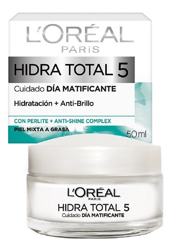 Crema Día Matificante L'oréal Paris Hidra Total 5 50 Ml