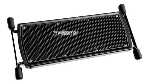 Reposapie Para Guitarra Xl Plegable Y Resistente De Metal Color Negro