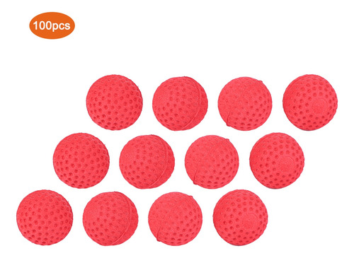 Paquete De 100 Balas De Goma Eva Soft, Redondas, Universales