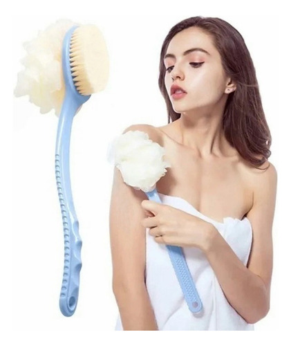 . Cepillo De Baño Ducha Mango Largo Cuerpo Espalda Masaje