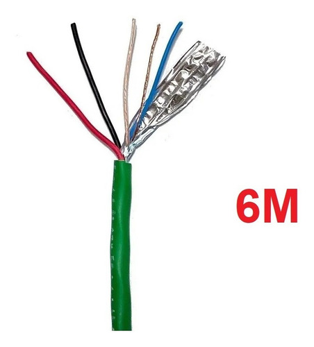 Cabo Automação Rs485 4 Vias 2x18awg E 2x22awg - Frete Grátis