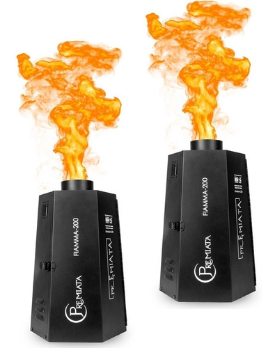 Par Maquinas De Fuego Fiamma Dmx 200w Lanza Llamas Premiata