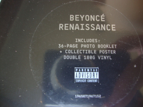 Vinilo doble LP, de Beyonce, renacentista, importado, lacado