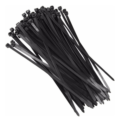 Abraçadeira 15cm X 2,5mm Em Pvc Preto Com 1000 Unidades