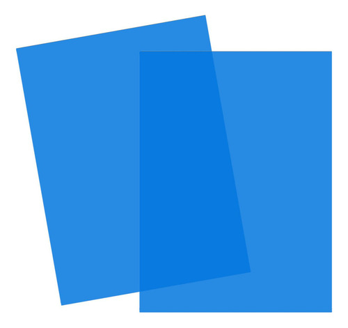 A Juego De Láminas De Pvc Translúcido Compatible Con Azul