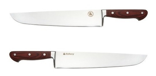 Imagen 1 de 7 de Cuchillo Cocinero 30 Cm Stolberg Acero Inox Madera