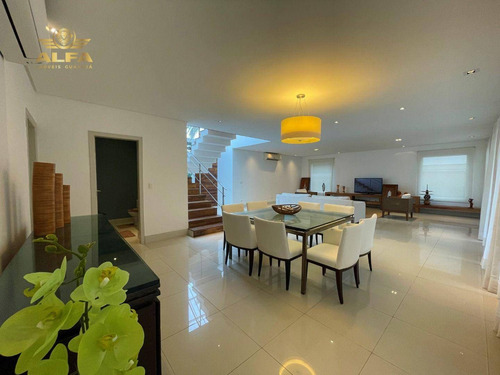 Imagem 12 de 30 de Casa Na Praia, Condomínio Fechado, 4 Suítes, Piscina, Churrasqueira, Jardim, 4 Vagas, Acapulco, Guarujá. - Ca0110