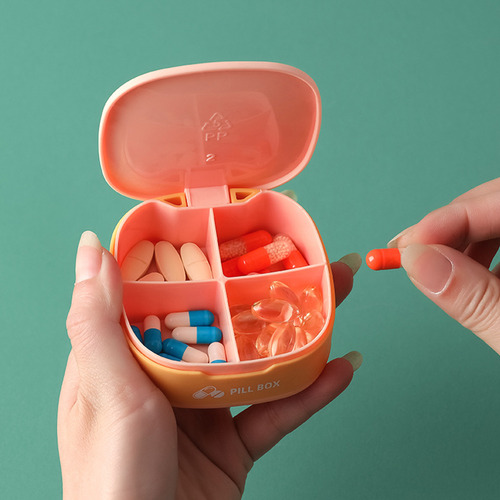 Pastillero Portátil De Silicona: Almacenamiento Compacto De