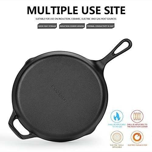 Imagen 3 de 7 de Sartén De Hierro Fundido Kookantage Utensilios De Cocina Pre