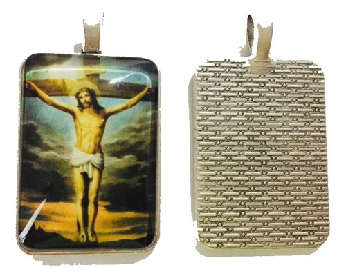 62 Medallas Cristo En La Cruz De 3.5cm X 2.5cm