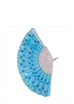 Comprar Abanicos Con Brillos Blanco - 3 Unidades De Tela