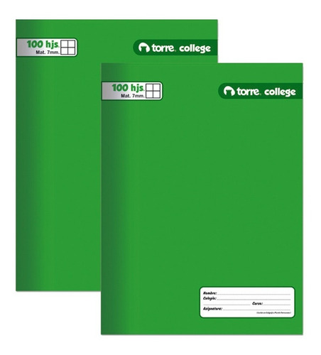 Dimeiggs Pack 2 Cuaderno College Caligrafia Horizontal