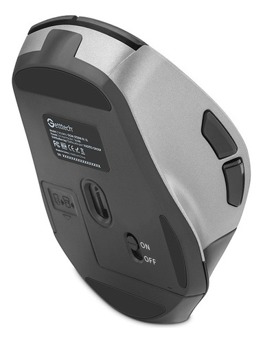 Mouse Egonomico Silencioso Getttech 6 Botones 1600 Dpi