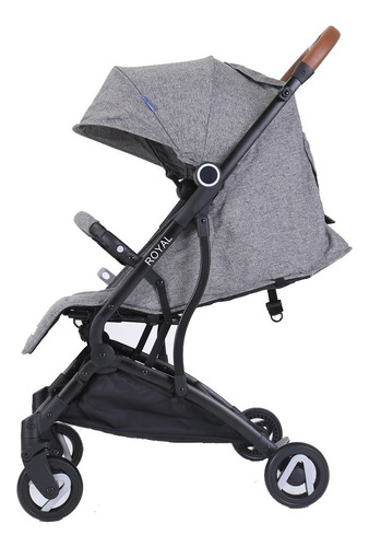 Coche Infanti Royal Plegable Con Parasol 15kg S902 Febo Color Gris