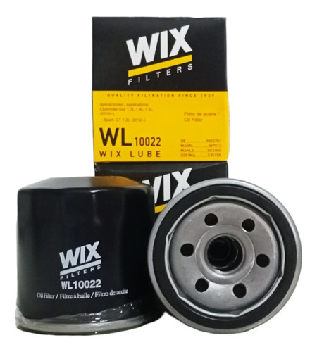 Filtro De Aceite Wix Chevrolet  Spark Gt Beat Sail N200/n300