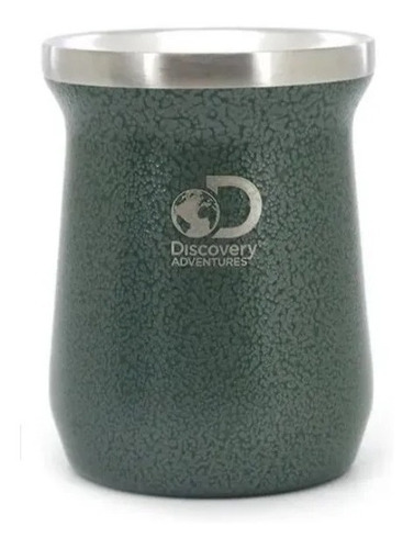 Imagen 2 de 10 de Kit Mate Acero Inox Térmico Discovery 236ml + Bombilla