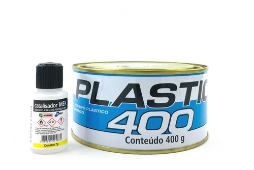 Adesivo Plástico Plastic 400gramas Branco - Massa Plástica