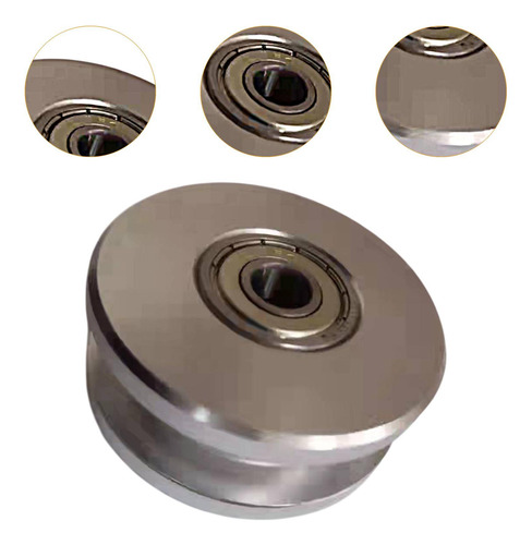 Partio De La Rueda De La Polea De Cojinete De Fitness Plata