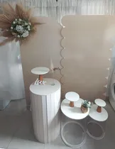 Comprar Alquiler Mobiliario Candy Bar,casamiento Babyshower Bautismo Blanco