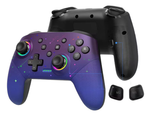 Controle Data Frog S80 Rgb Bluetooth P/ Nintendo Switch E Pc