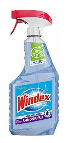 Windex Amoníaco Libre Botella De Cristal Limpiador En Aeroso