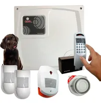 Comprar Kit Alarma Casa Cem Suri500 Teclado 2 Sensor Pet Sirenas