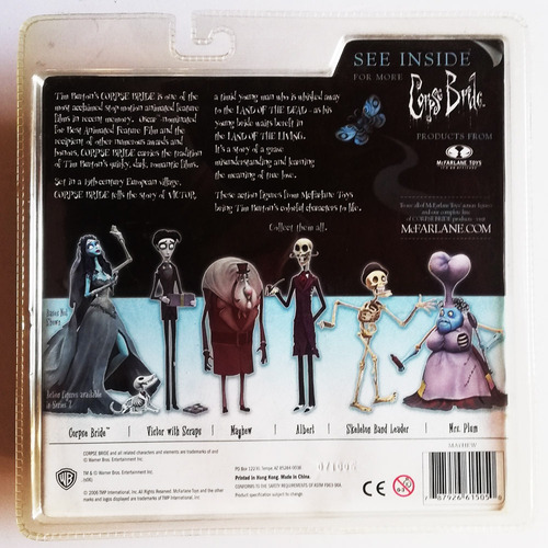 Figura Mayhew Mcfarlane Corpse Bride Novia Cadaver Blister