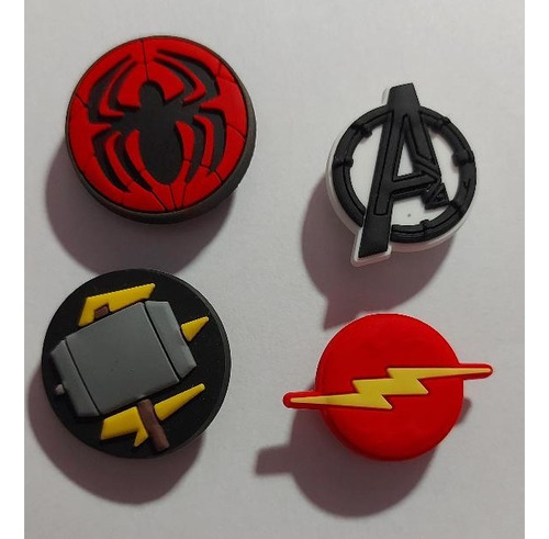 Pins Croc/gomones X 2 U Logos Xl + 2 U Comunes