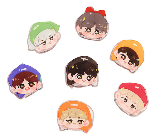Broche De Bts De 7 Piezas Para Mochilas, Ropa,
