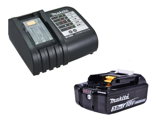 Bateria 18v Bl1830b 3.0ah + Carregador Dc18sd Bivolt Makita