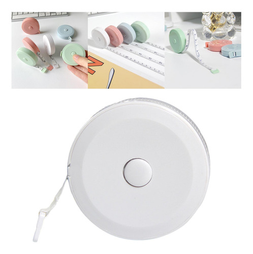 Fitas De Medição Retráteis, 150 Cm/60 Polegadas, Branco